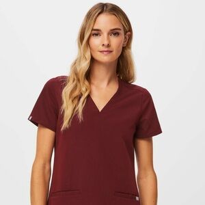 FIGS - Burgundy Scrub Set; Medium
